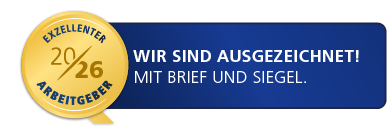 Siegel „Exzellenter Arbeitgeber 2026“ des Steuerberaterverbands Berlin-Brandenburg für Dr. Bossin & Partner